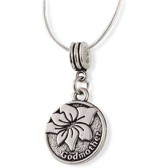 Dave The Bunny Jewelry - Godmother Necklace - Gift from Godchild Pendant